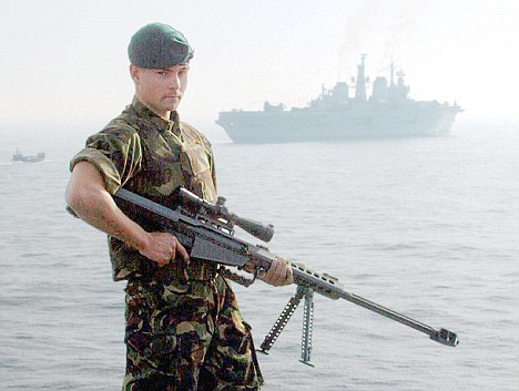 Ready for action: Royal Marines were poised to stage a dramatic rescue but were stood down