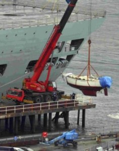 The Chandlers yacht returns to UK